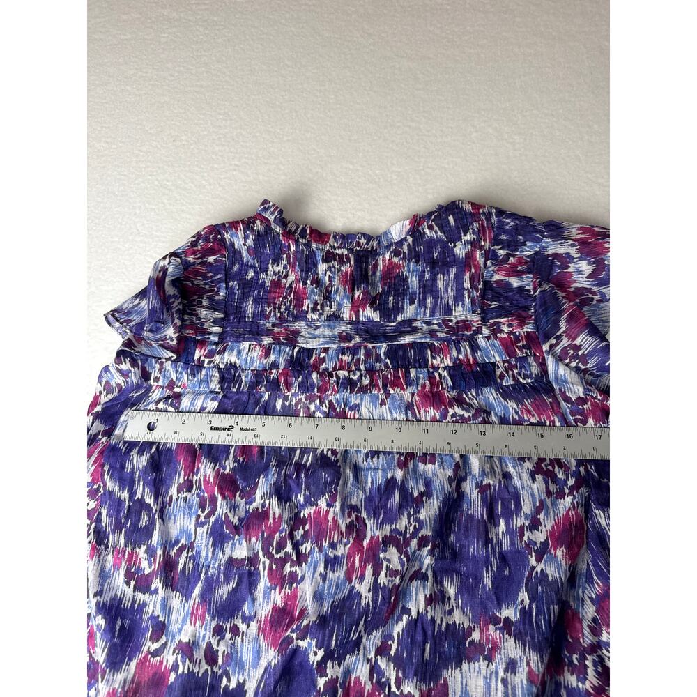 NWT Isabel Marant etolie abstract flutter sleeve layona blouse XS - Picture 14 of 14